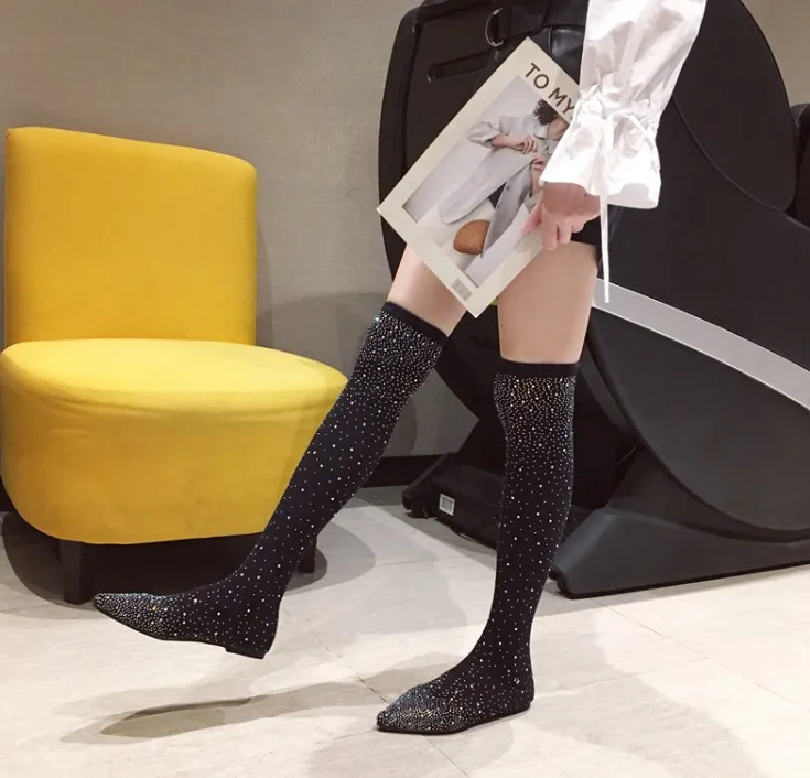 

high-heeled boots heel size 42 2019 nightclub high-heeled shoes pointed