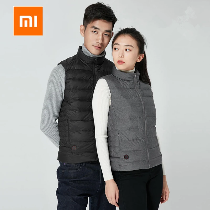 Xiaomi mijia Графен Электрический Теплый жилет на гусином пуху с USB зарядкой куртка
