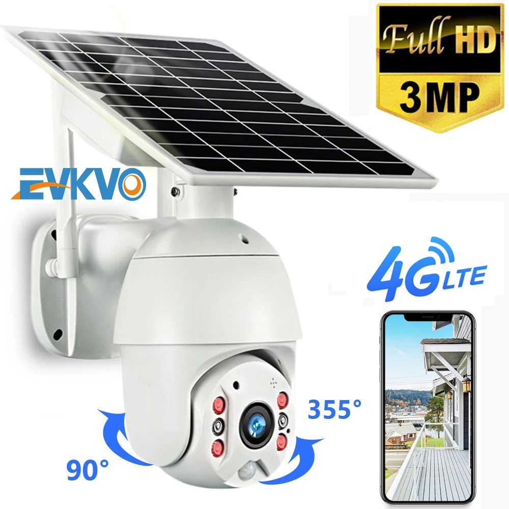

3MP 4G Low Power Solar Camera 4X Zoom Dual audio Voice Intrusion Alarm Solar Panel Cameras Outdoor Monitor Waterproof Camera
