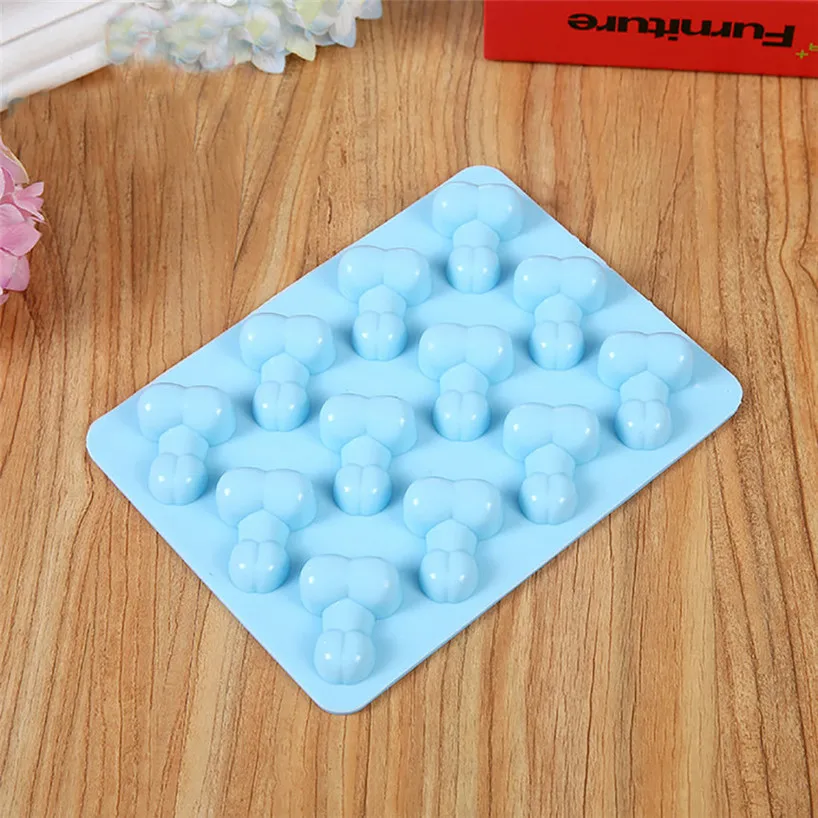 Силиконовая форма для мороженого в форме пениса 1 шт. кролика поднос льда