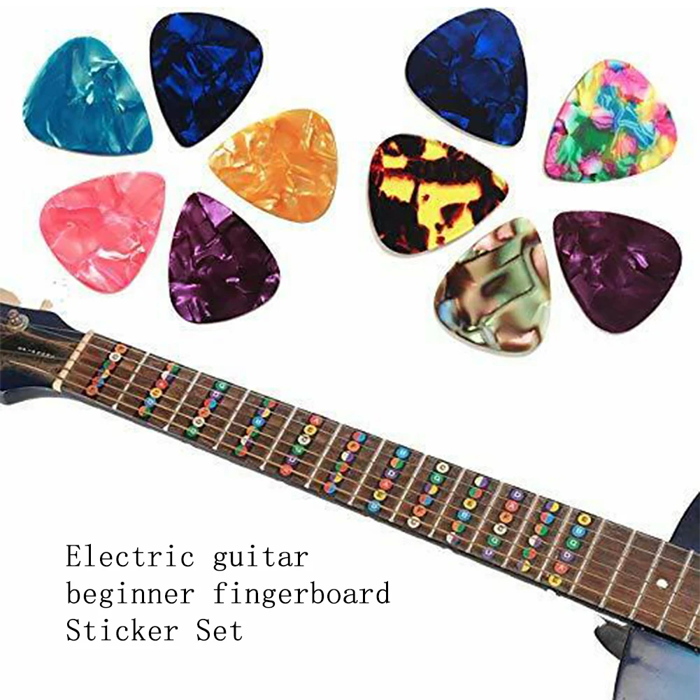 Наклейки для нот инструмент фингерборда акустические гриф электрогитары