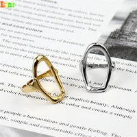 kshmir irregular hollow ring female simple creative temperament concave and convex geometric ring fashion ring accessories 2021