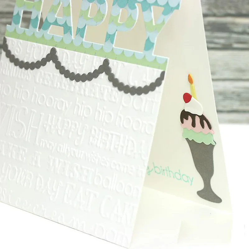 CH Мороженое Новый дизайн ремесло металлические Вырубные штампы Скрапбукинг