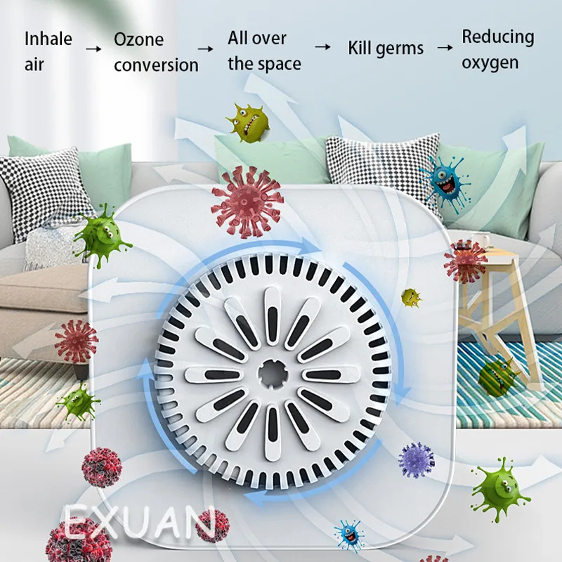 

Household small ozone machine sterilization ozone generator automotive indoor purification formaldehyde removal antivirus