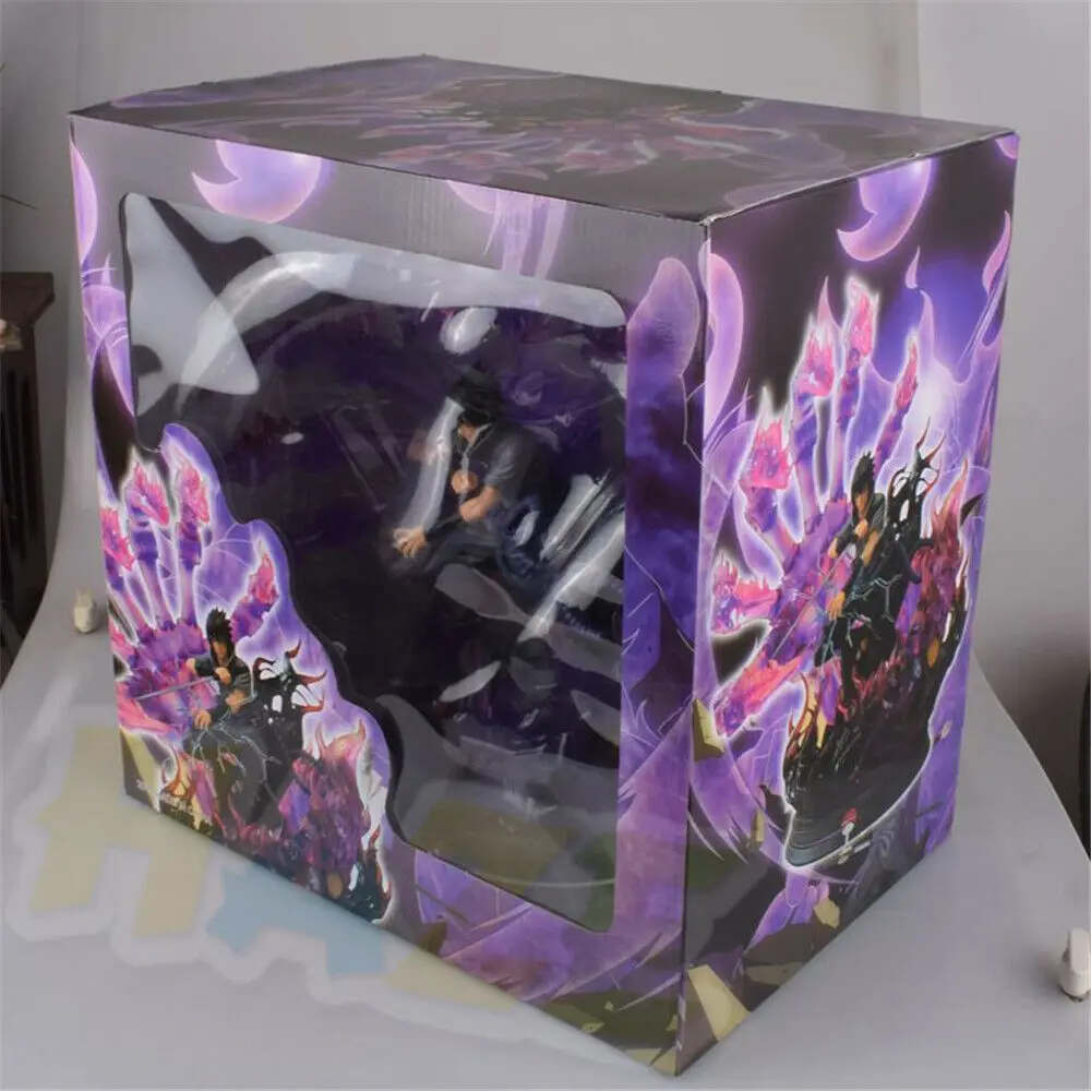 Anime Naruto Uchiha Sasuke Painted Statue Model Figure Collection In Box GK | Игрушки и хобби