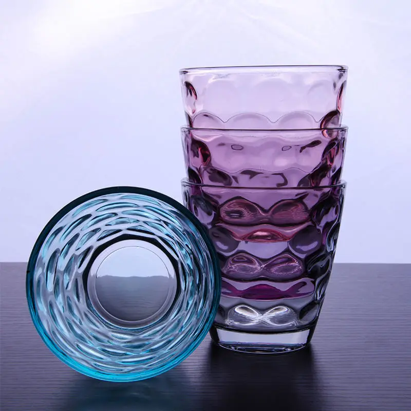 Цветная термостойкая Бытовая чашка для воды от дождя набор стеклянных чашек без