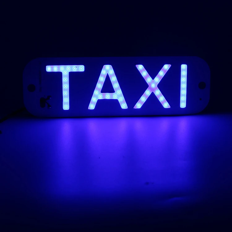 

1Pcs LED Taxi Display Signal Indicator Lights 12V LED Cab Top Sign Windshield Lamp For KIA/Lada/Hyundai/Renault/Ford/VW