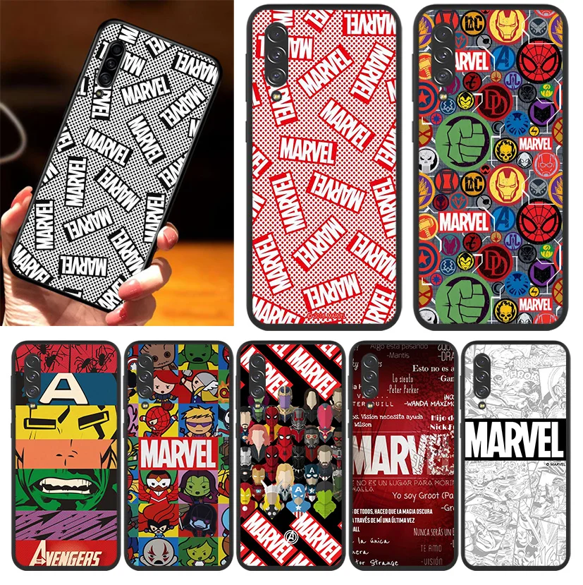 

Marvel Fashion Logo For Samsung A10 10E 10S 20 20S 20E 30 30S 40 40S 50 50S 60 70 70S 71 80 81 91 90 A2 phone Case