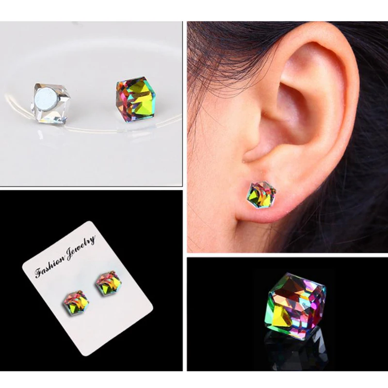 1 пара тонкий пластырь аксессуар магнитные серьги для похудения магнитная