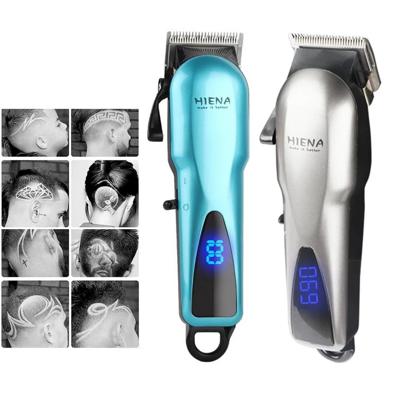 

Professional Electric Hair Clipper Oil Head LED LCD High Power Razor Barber Electric Beard Trimmer Shaving Machine for Men