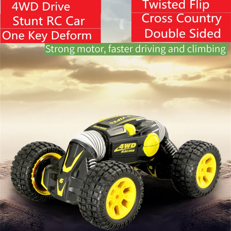 

RC Stunt Twisting Car 1:10 Scale 2.4G 4WD RC Off-road Electric Car RTR One Key Deformation Switch Climbing Mode Toy Boy Gift Toy