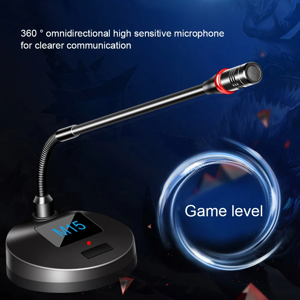 M15 высокочувствительные микрофоны 360 ° Всенаправленный пикап Настольный мегафон