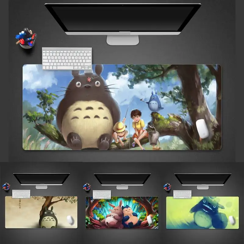 

My Neighbor Totoro Cartoon Desktop Mousepad Desk Table Protect Game Office Work Mouse Mat pad X XL Non-slip Laptop Cushion