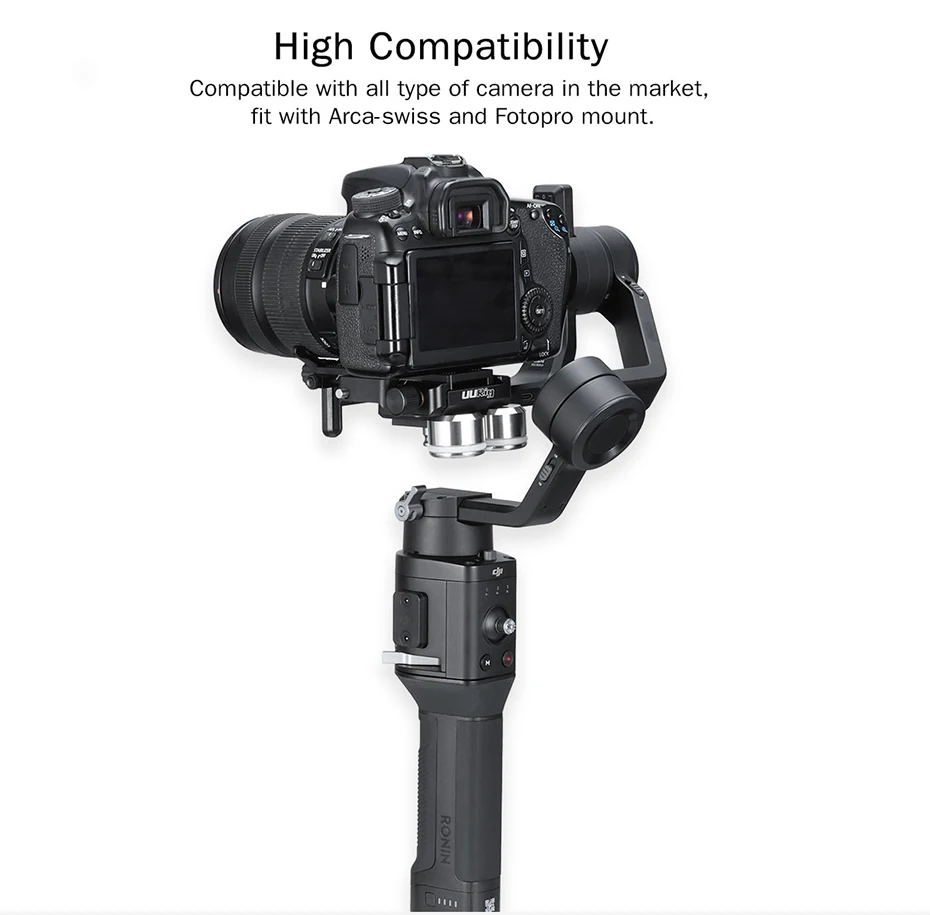 UURig 200 г DSLR Gimbal счетчик веса быстросъемная пластина счетчик веса для крана 2 М V2 Ronin S SC Moza AK2000 AK4000