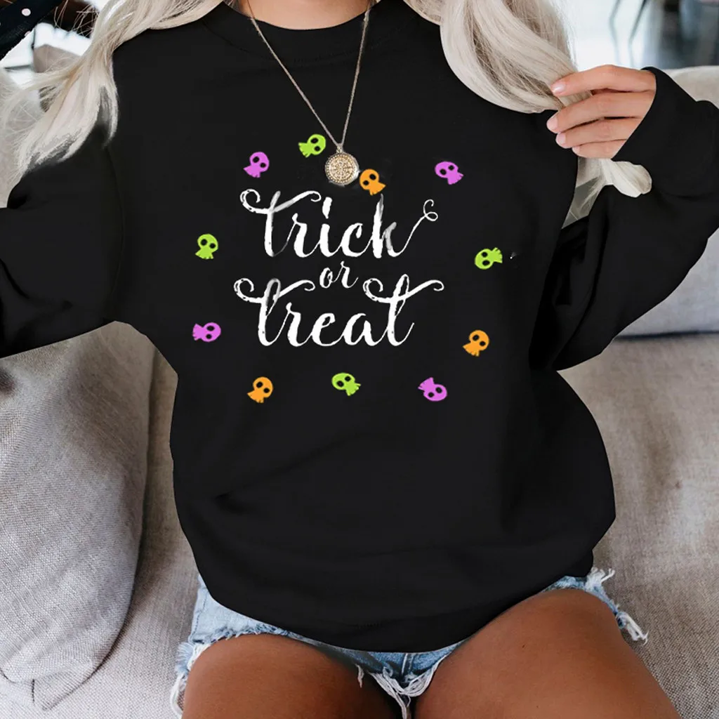 Женская толстовка с буквенным принтом Свободный пуловер длинным рукавом размера