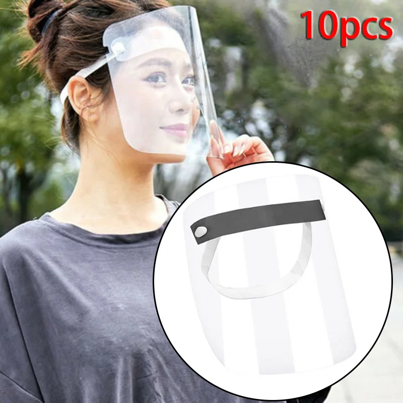 10pcs Anti Droplet Dust-Proof Protect Full Face Covering Protective Eye Visor Adjustable Elastic And It Is Suitable | Инструменты