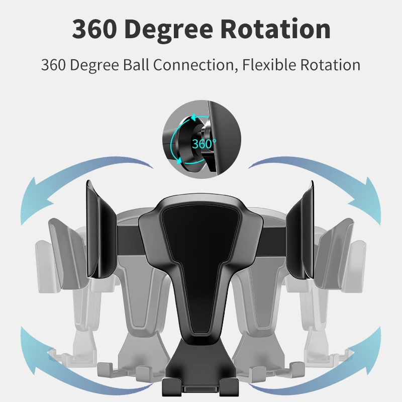 

New car mobile phone holder home must-have gravity linkage elastic support car air outlet mobile phone holder buckle gift