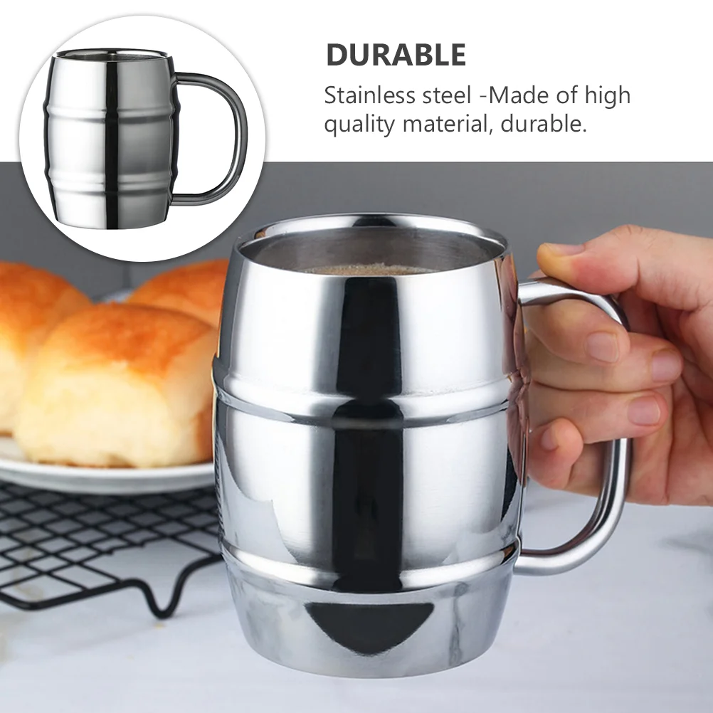 Двухслойная кружка для воды банка пива из нержавеющей стали портативная уличная