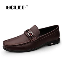 natural leather men shoes quality men casual shoes slip on outdoor flats shoes lightweight driving shoes loafers moccasins