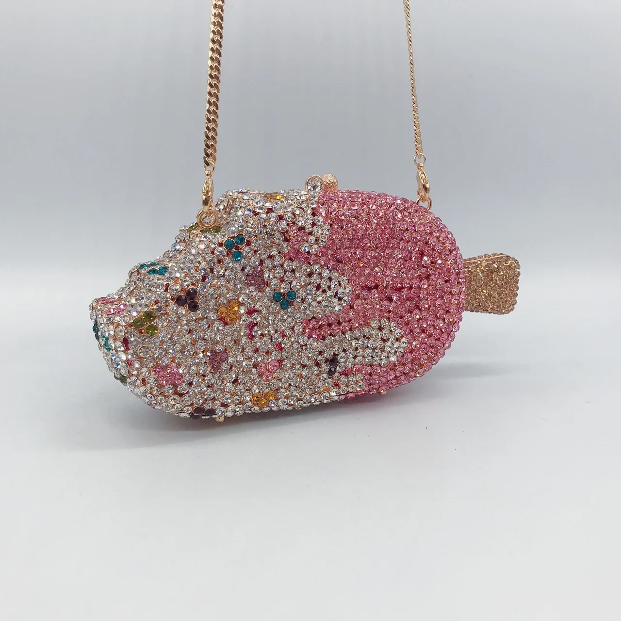 

XIYUAN Women Popsicle Crystal Evening Bags Rhinestone Purse and Handbags For Wedding Party Mini Rhinestone Minaudiere Clutch Bag