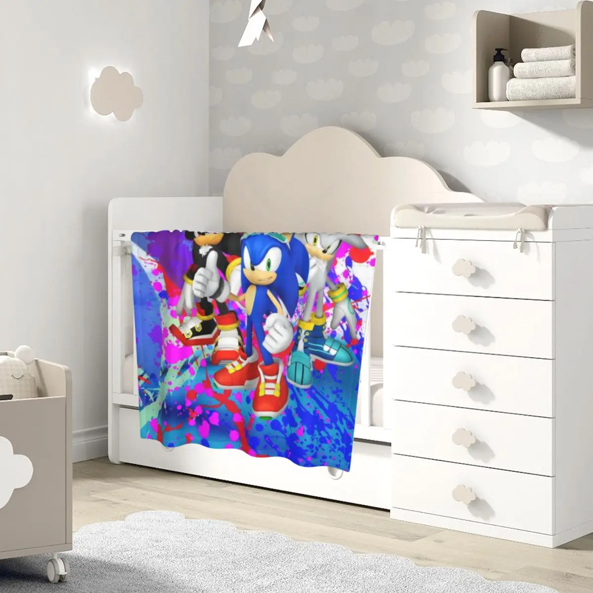 Оригинальное звуковое мягкое плюшевое одеяло 3D Полноразмерное переносное с