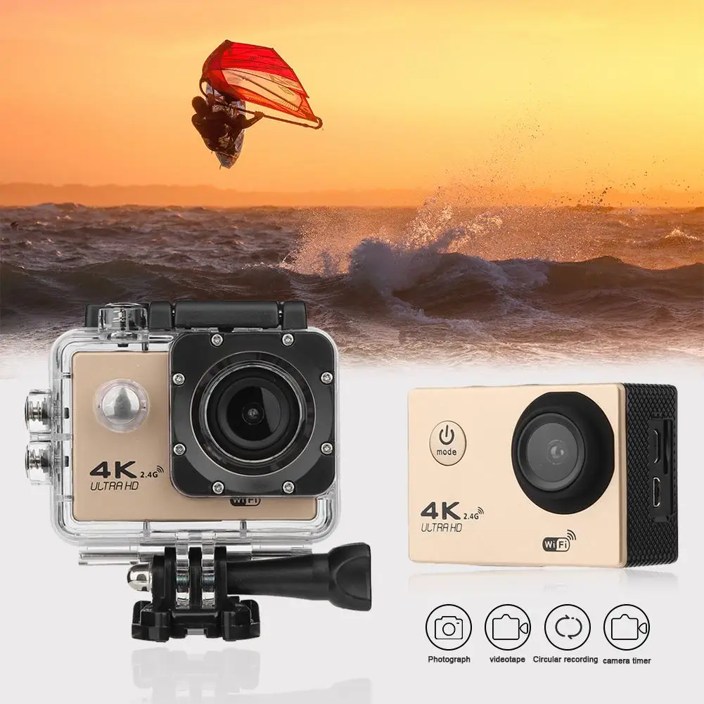 F60R 4k WIFI Удаленная Экшн-камера 1080p HD 16MP GO PRO стильная камера на шлем 30 метров
