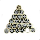 Мозаичные заклепки для ножей, 6 мм, диаметр 45 мм