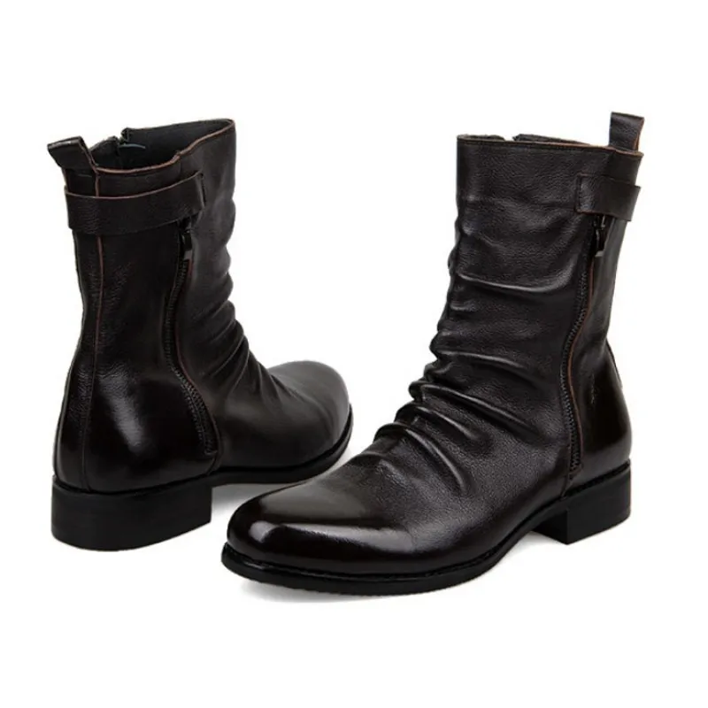 Мужские зимние теплые ботинки с меховой подкладкой защитная обувь из