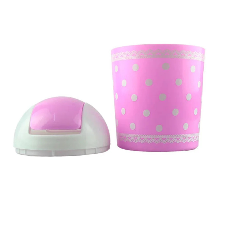 Маленький мини портативный милый мусорный бак мусорная корзина офисные