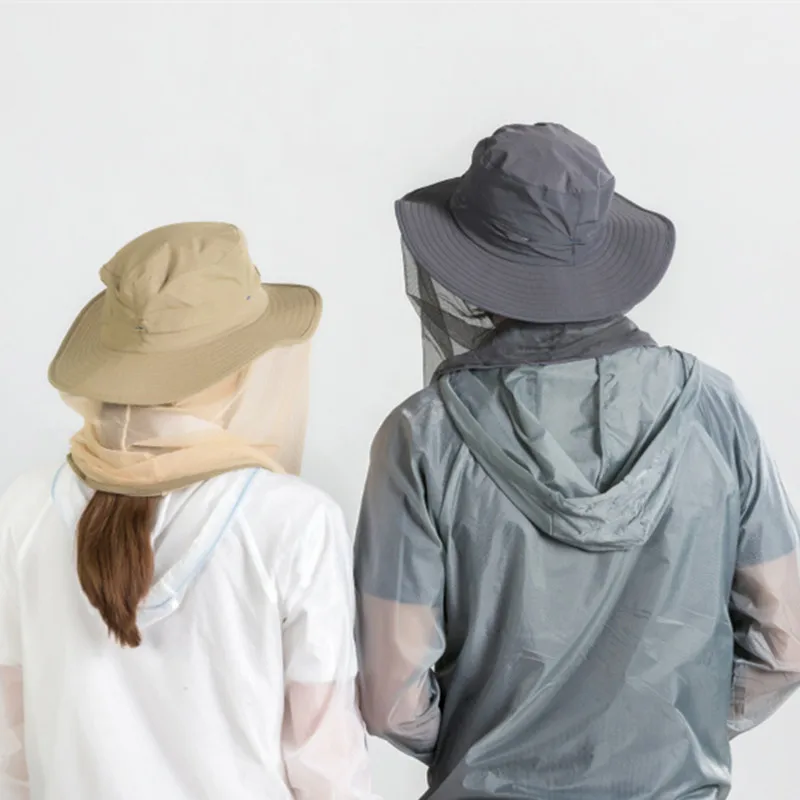 Outdoor Sports Fishing Mountain Beach Sunshade Mosquito Sunscreen Breathable Face Quick Dry Cap | Спорт и развлечения