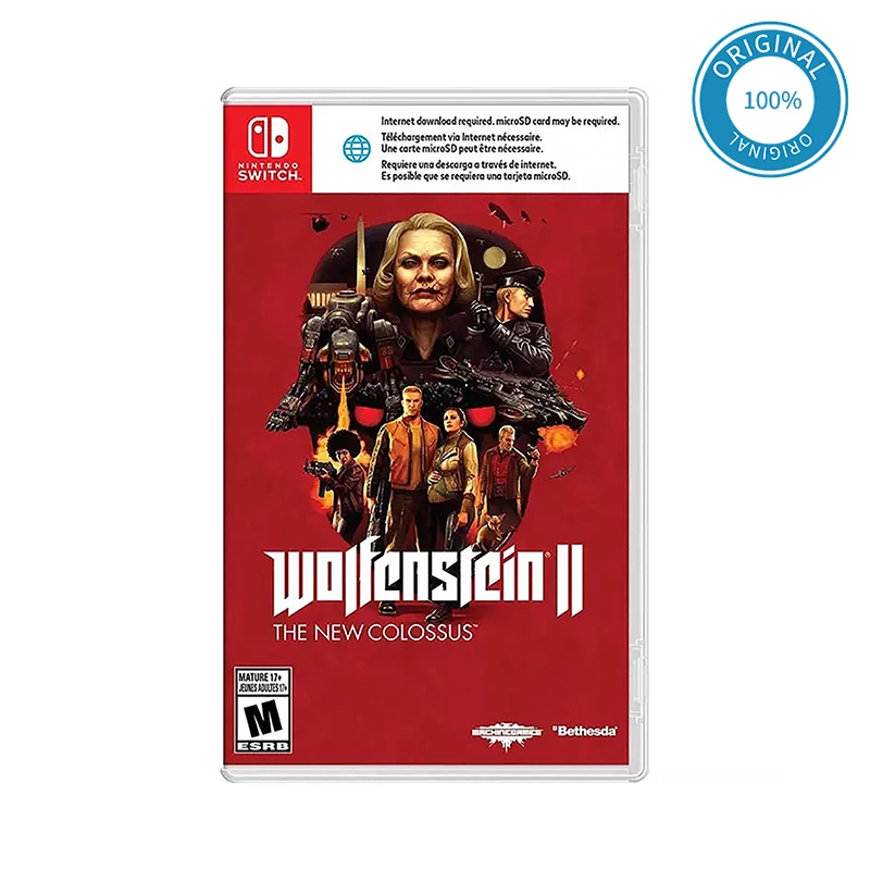 

Nintendo Switch Game Deals - Wolfenstein II / 2 : The New Colossus - Stander Edition - games Cartridge Physical Card