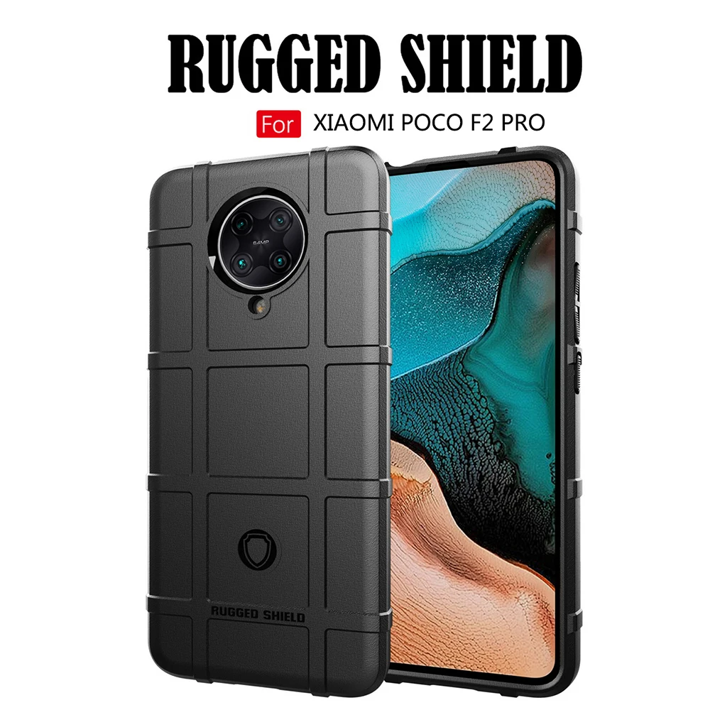 Утолщенный чехол для Xiaomi Poco F2 Pro защитный Redmi K30 противоударный из ТПУ с полной