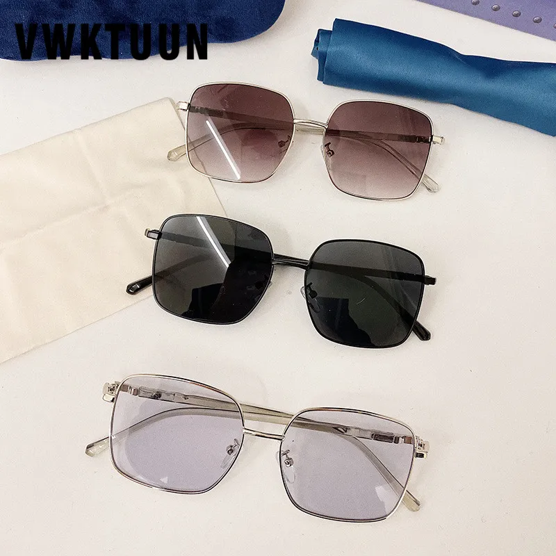 

VWKTUUN Sunglasses Men Women Square Sun glasses For Mens Eyewear Driver Glasses UV400 Oversized Sunglasses Ocean Lens Glasses