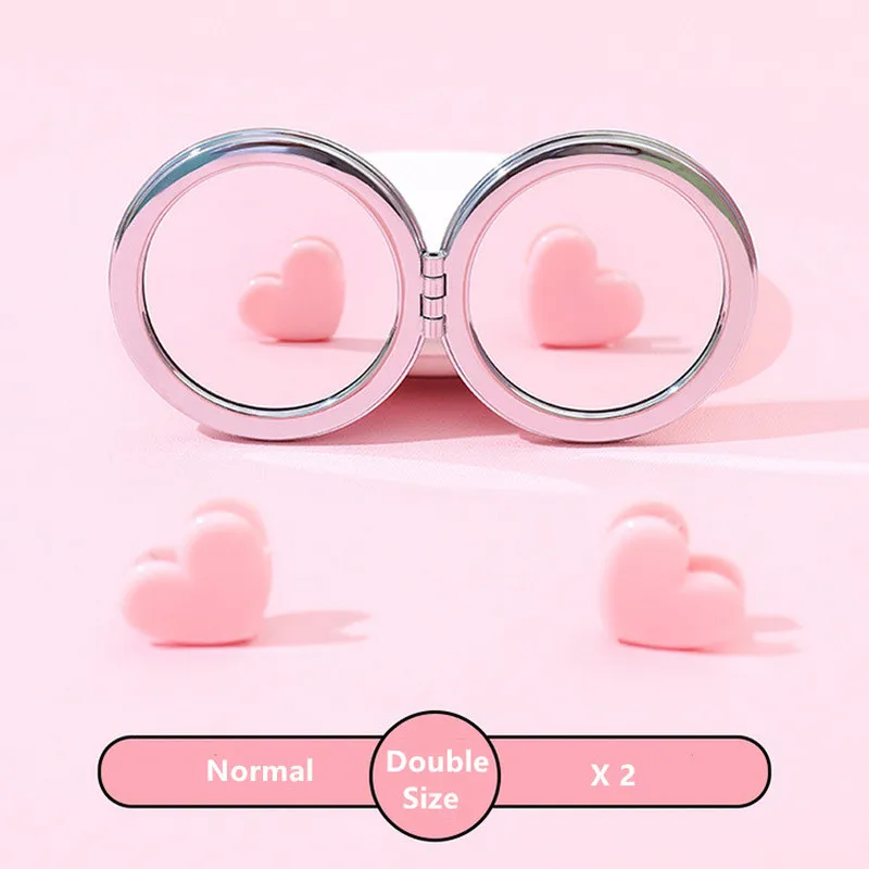 Портативное двустороннее складное косметическое зеркало подарки для женщин