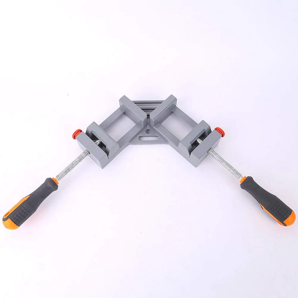 

Double-handle Right-angle Clip Aluminum Alloy Die-casting Woodworking Fixture Frame Aquarium Fast Angle Clip Plastic Handle