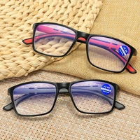 retro simple reading glasses ladies men anti blu ray reading glasses double focus near and far vision glasses