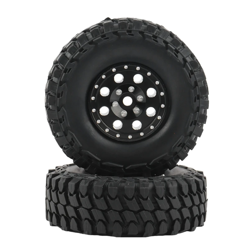 Juego de llantas con abalorios de Metal para coche, conjunto de llantas con adaptador hexagonal para coche trepador 1,0 RC Axial SCX24 1/24, piezas de actualizaci&oacute;n, 4 Uds., 90081-2
