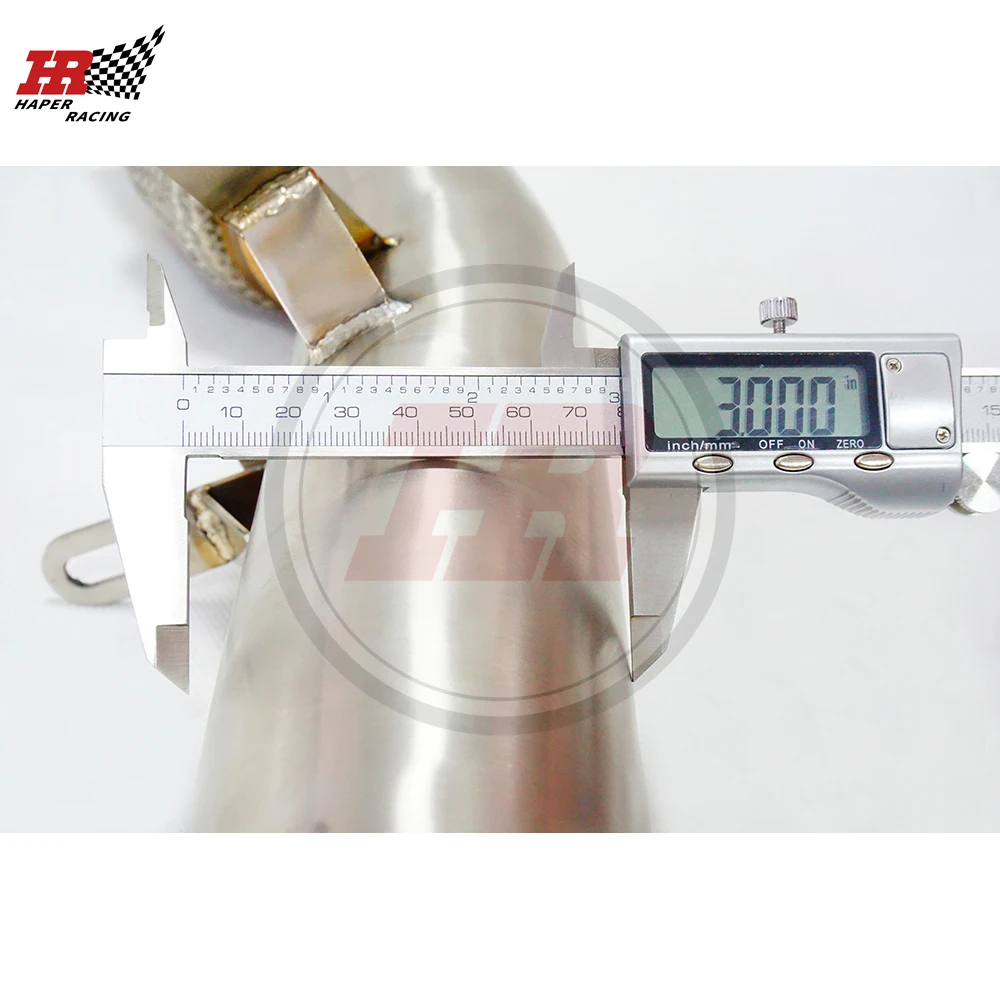 Патрубок HP RACING 3 0 дюйма полированный B48 без катка для G20 330IX 330i 2 T 2019 + нержавеющая