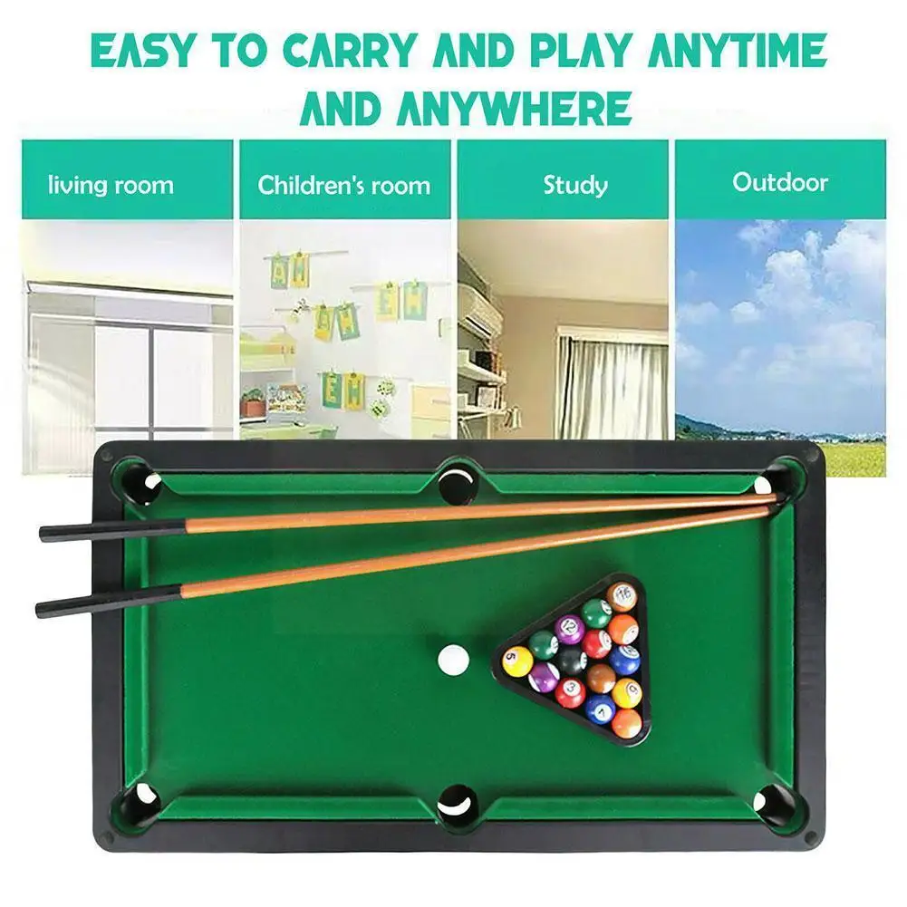 

Creativity Desktop Pool Table Billiard Table Top Pool Toy Billiard Educational Parent-child Toy Toy Interaction Game Set No V0w4