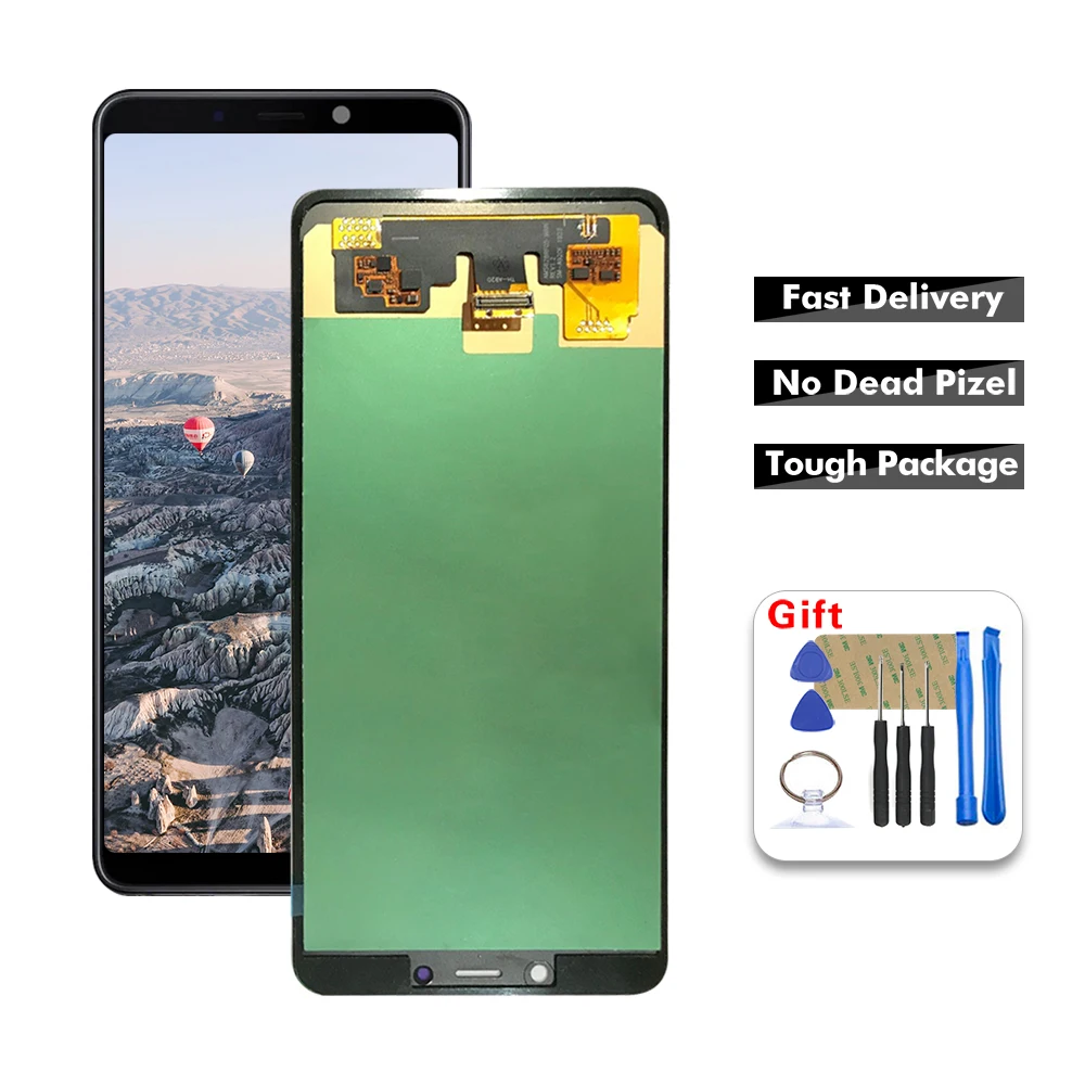SUPER AMOLED ЖК дисплей для SAMSUNG Galaxy A9 2018 A920 с цифровым преобразователем и сенсорной