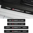 4 шт. порога гвардии Стикеры пленка анти-шаговый Стикеры s для корпорация Umbrella из кинофильма логотип Автомобильная эмблема Стикеры автомобильные аксессуары