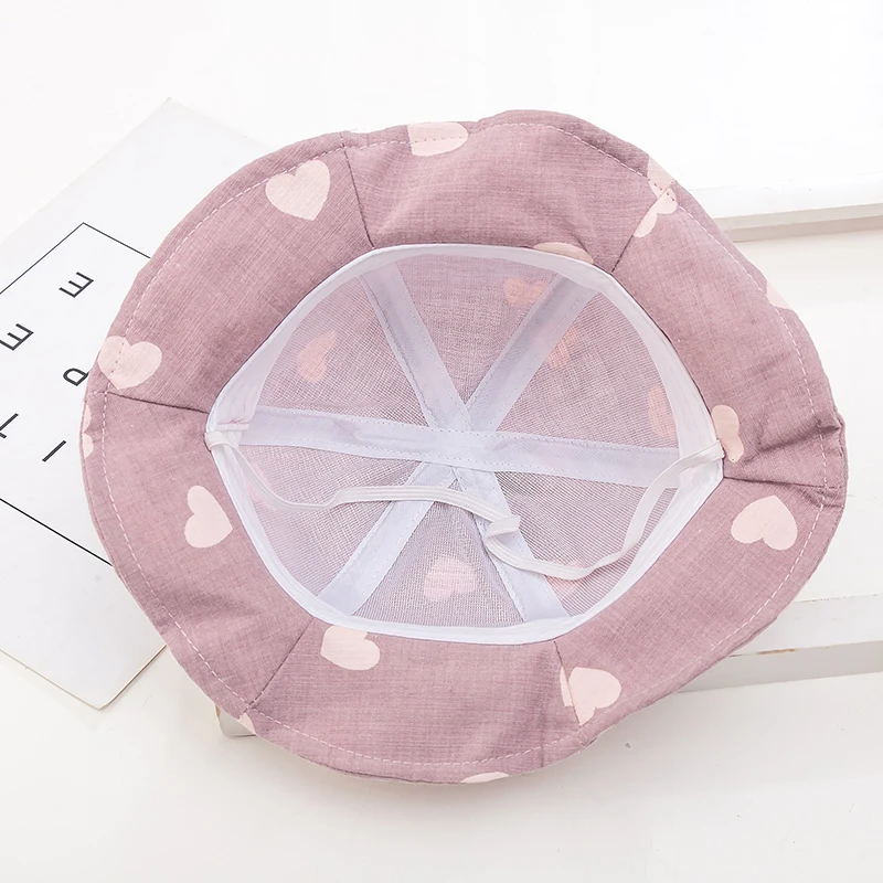 Милая хлопковая детская Панама с надписью love круглая пляжная женская шляпа от