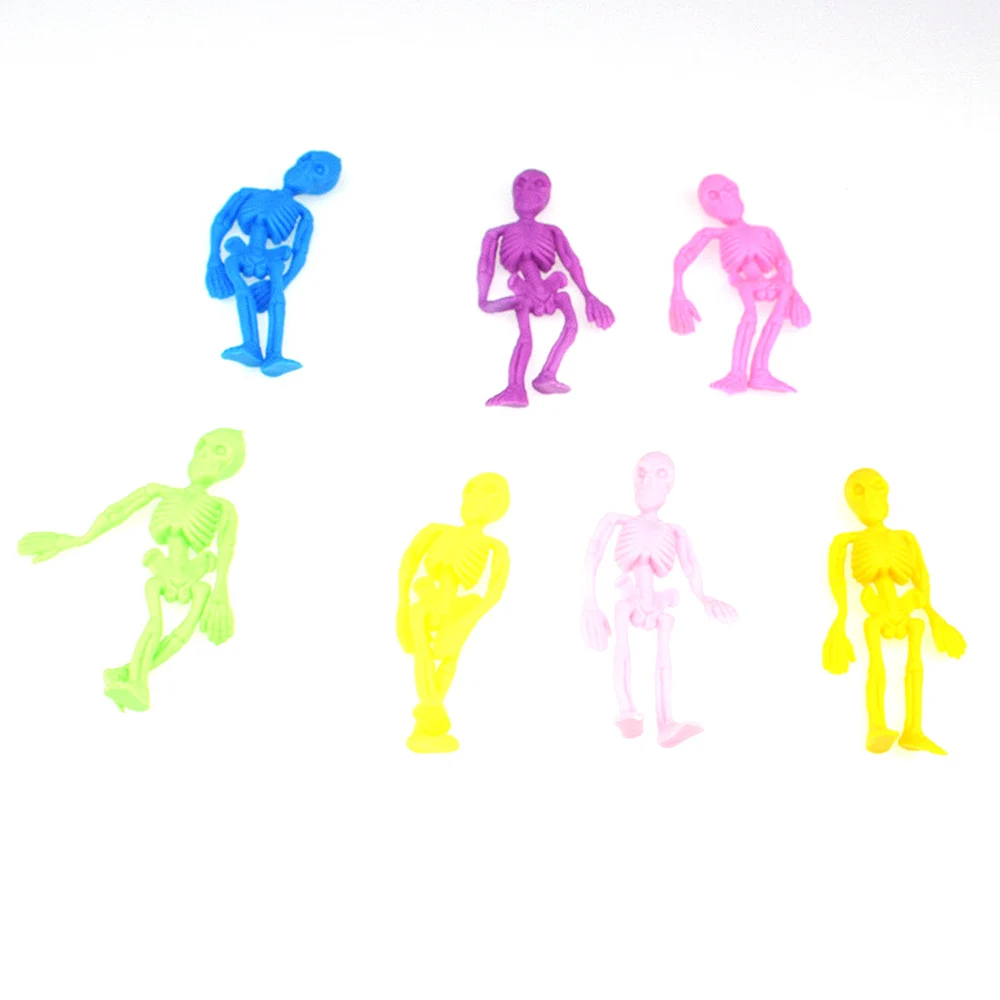 Набор из 24 штук забавные TPR череп Модель Куклы Игрушки для приспособления снятия