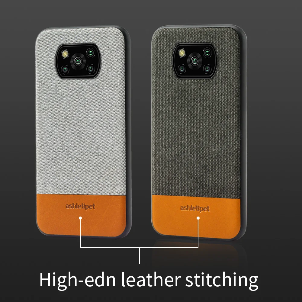 LANGSIDI Fabric Man business Magnetic case For POCO F3 GT POCO X3 NFC F1 F2 PRO Canvas shockproof coque For Poco X3 pro M3 PRO
