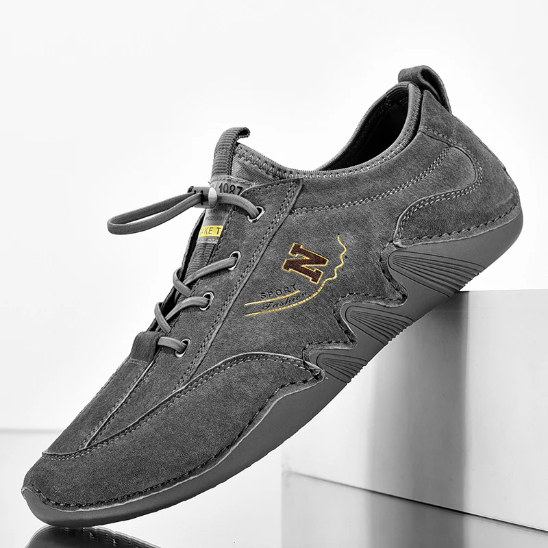 

Best Selling Man Golf Shoe Beige Gray Gym Shoes for Mens High Quality Mens Sports Shoes Brand Designer Leather Golf Sneakers Men