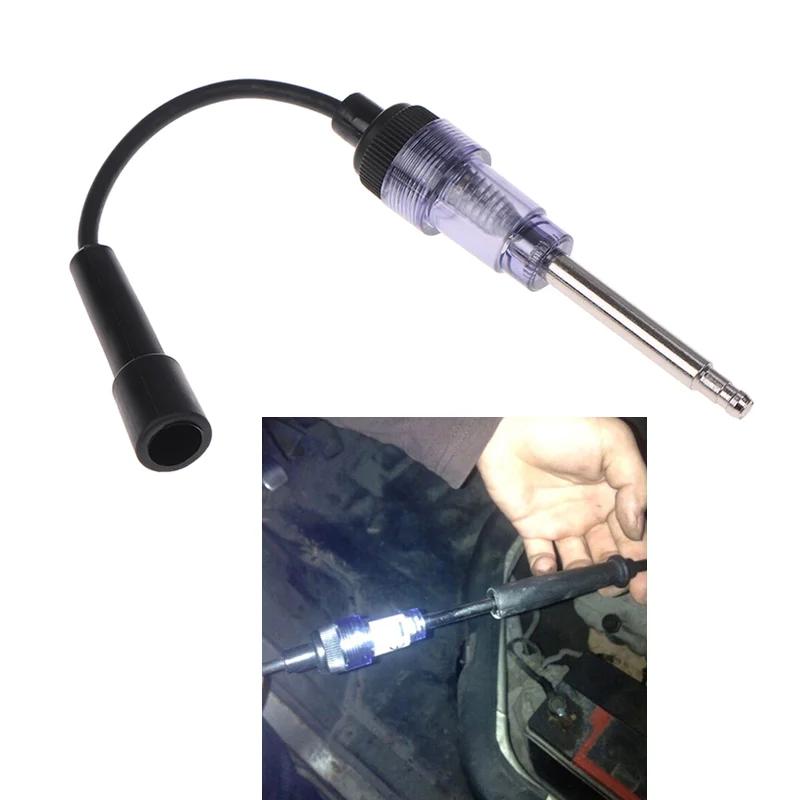 

29.3cm Spark Plug Tester Lgnition System Coil Engine In Line Auto Diagnostic Test Tool