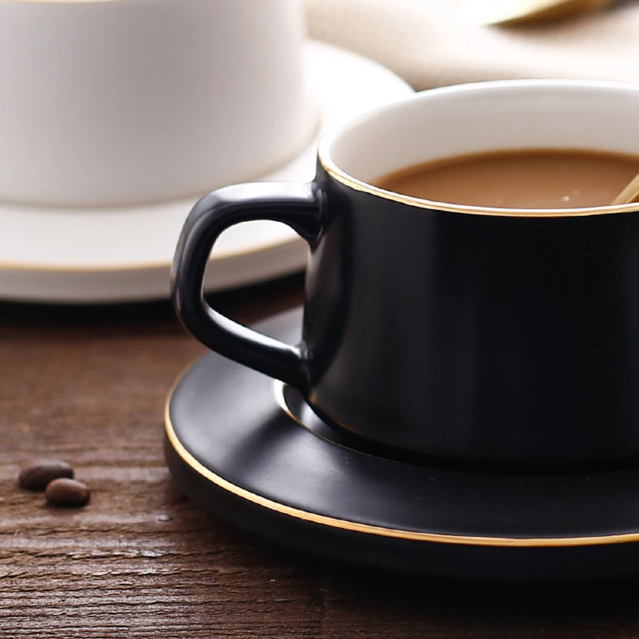 Чайные чашки в скандинавском стиле многоразовая кофейная чашка комплекте для