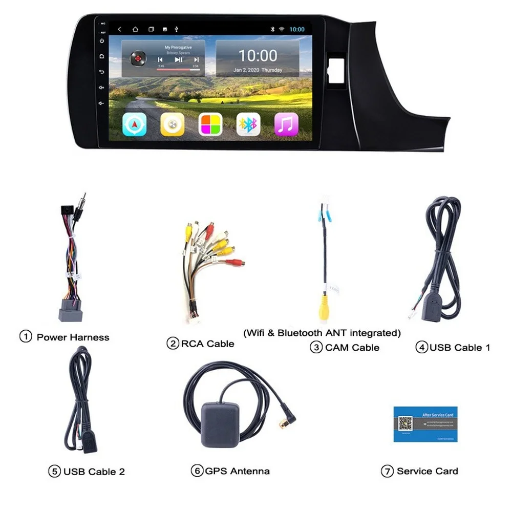 Автомобильный мультимедийный плеер 4 Гб + 32 ГБ Android 10 0 для Honda Amazr правое вождение