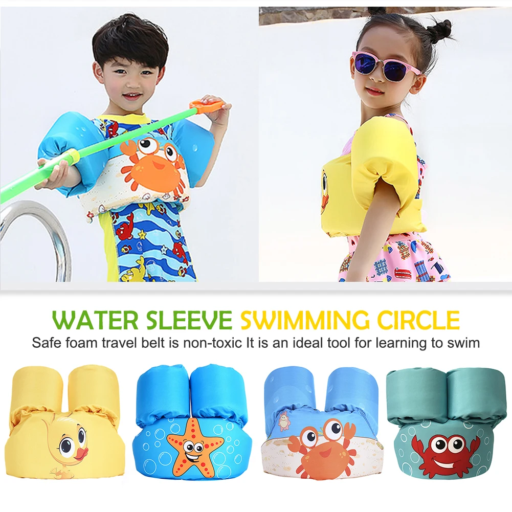 

Cartoon Printing Inflatable Float Ring Baby Float Cartoon Arm Sleeve Life Jacket Floating Pool Training Swimming Ring