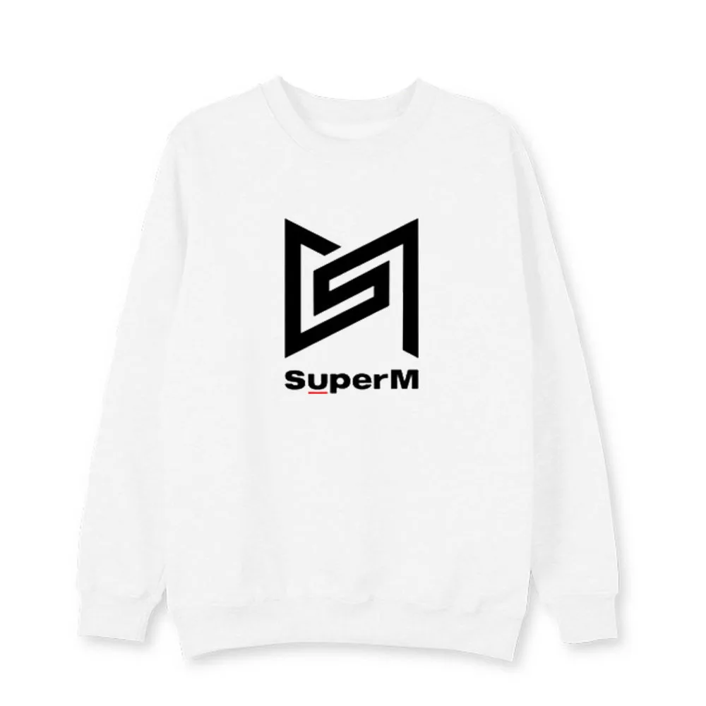 Новые корейские K-pop SuperM BAEKHYUN KAI толстовки KPOP поддерживающие плюс размер пуловеры